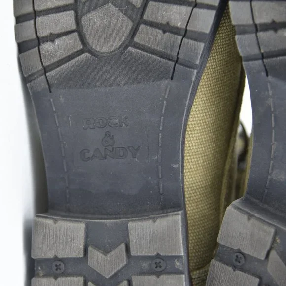 NWOT Rock & Candy by ZiGi Green Camouflage Spraypaint Boots, Women's Size 6.5 - Picture 9 of 13